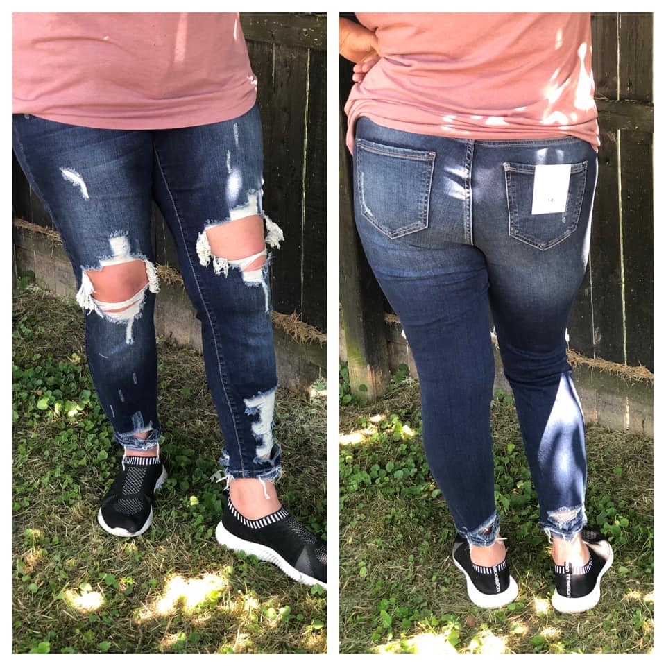 High Rise Crop Skinny