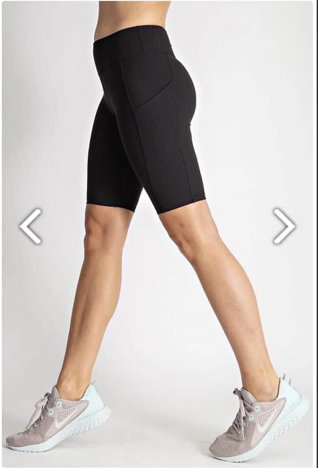 Black biker shorts