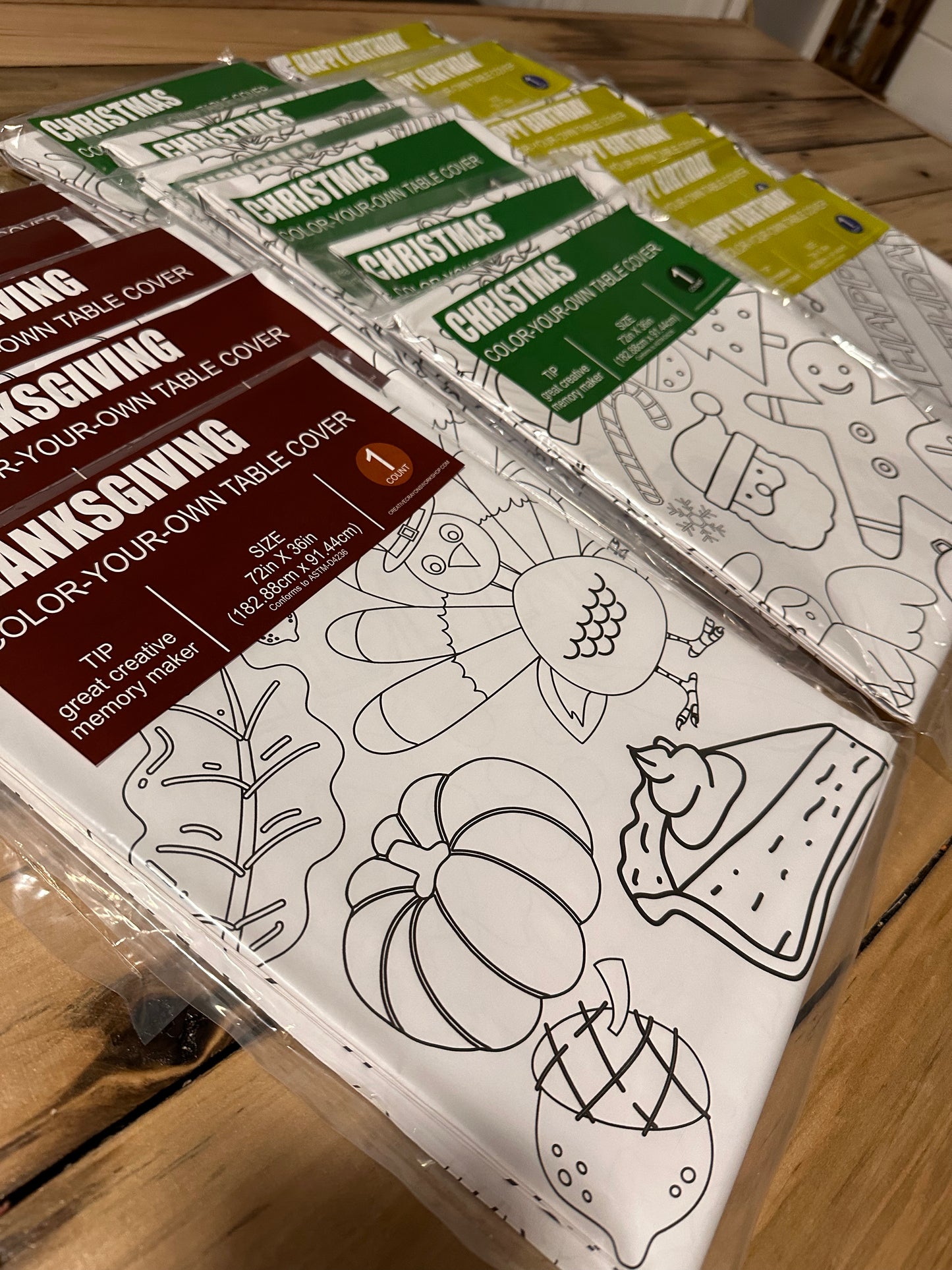 Color Your Own Table Cover