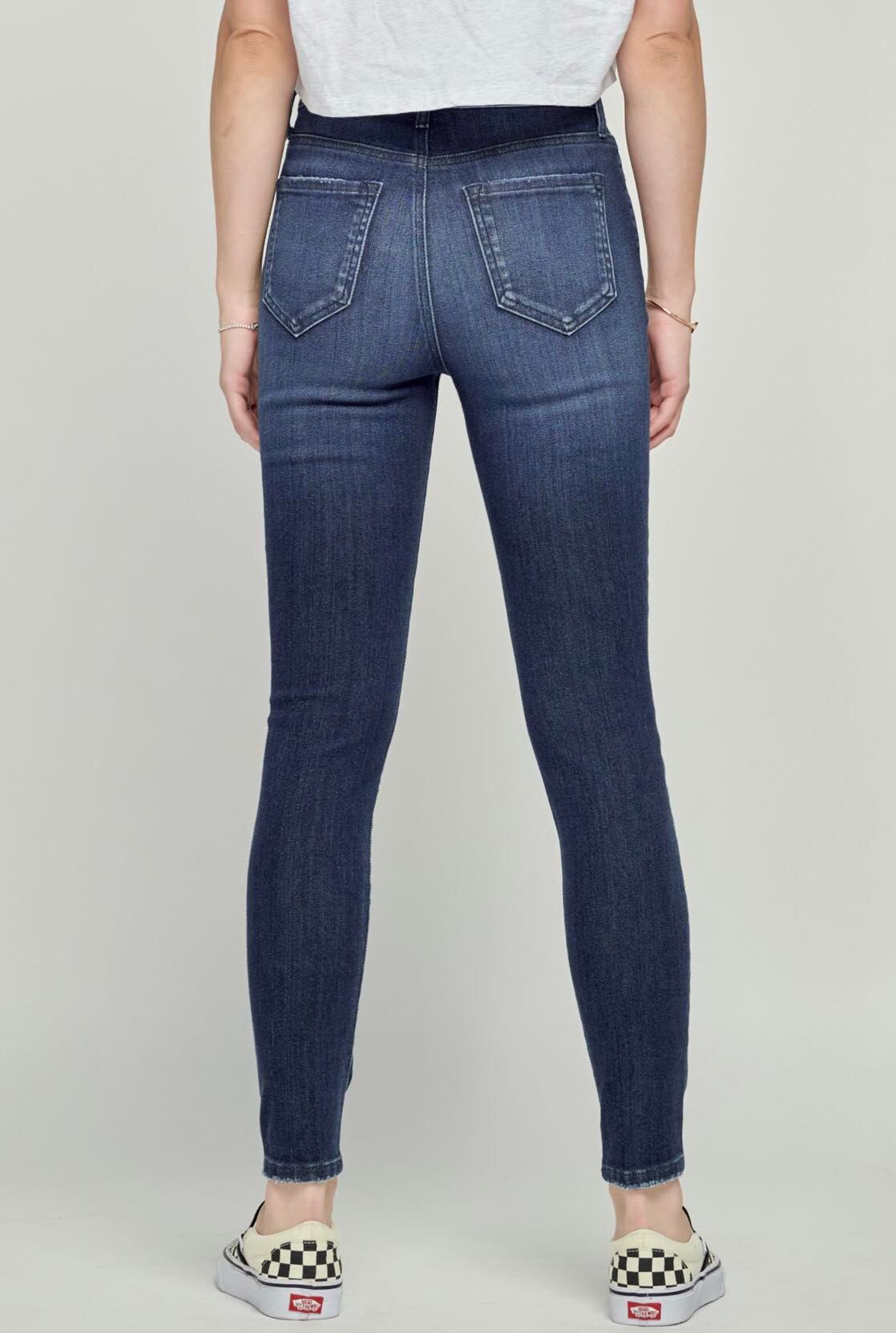 High Rise Ankle Skinny