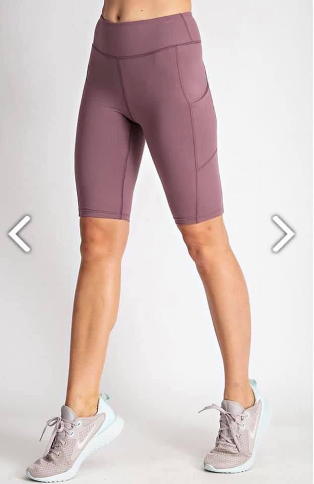 Mauve biker shorts